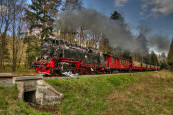 Картинка техника паровозы железная дорога рельсы паровоз