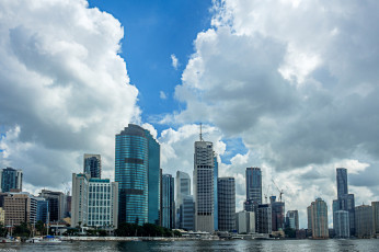 Картинка города -+панорамы небо облака город