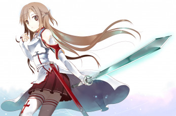 Картинка аниме sword+art+online yuuki asuna sword art online асуна komori