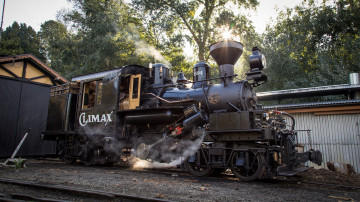 Картинка техника паровозы железная дорога рельсы паровоз