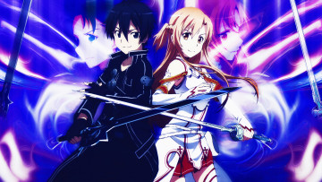 Картинка аниме sword+art+online sword art online yuuki asuna kirigaya kazuto