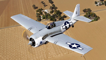 Картинка авиация лёгкие+одномоторные+самолёты поле деревья полет самолет ландшафт