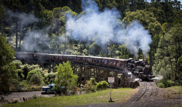 Картинка техника паровозы железная дорога рельсы паровоз