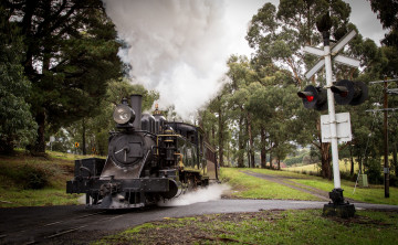 Картинка техника паровозы паровоз рельсы дорога железная