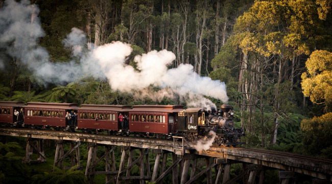 Обои картинки фото техника, паровозы, железная, дорога, рельсы, паровоз