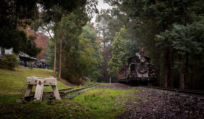 Обои картинки фото техника, паровозы, железная, дорога, рельсы, паровоз