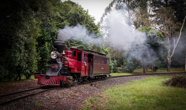 Обои картинки фото техника, паровозы, паровоз, рельсы, дорога, железная