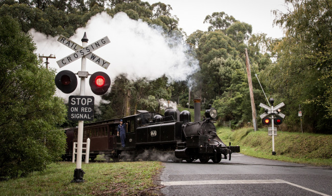 Обои картинки фото техника, паровозы, железная, дорога, рельсы, паровоз