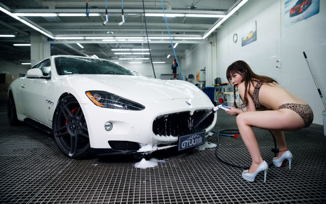 Обои картинки фото автомобили, -авто с девушками, девушка, взгляд, фон, автомобиль, азиатка