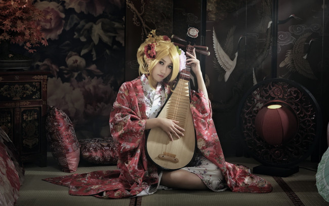 Обои картинки фото музыка, - другое, девушка, азиатка