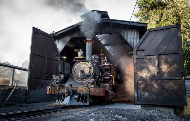 Обои картинки фото техника, паровозы, железная, дорога, рельсы, паровоз