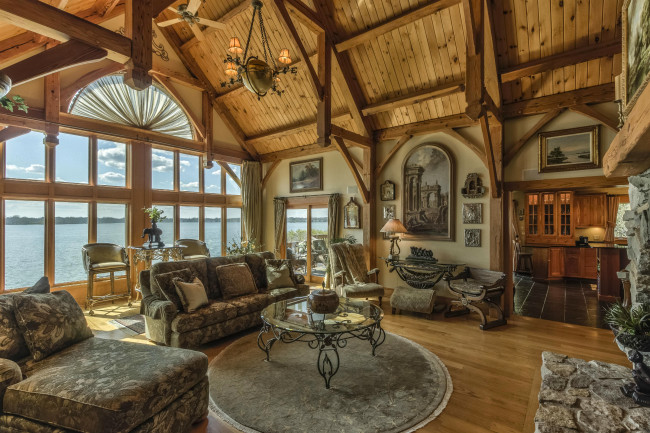 Обои картинки фото интерьер, гостиная, картины, окно, столик, диван, стиль, дизайн