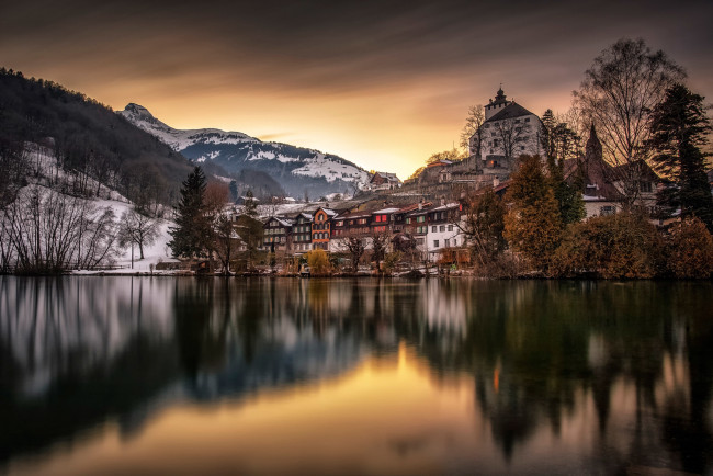 Обои картинки фото города, - католические соборы,  костелы,  аббатства, werdenberg, castle, швейцария, верденберг