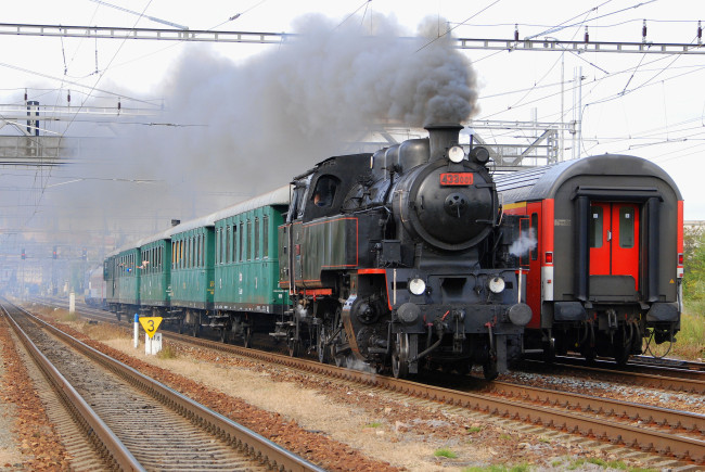 Обои картинки фото техника, паровозы, железная, дорога, рельсы, паровоз