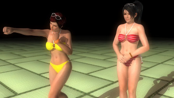 Картинка 3д+графика аниме+ anime девушки взгляд фон mila and momiji