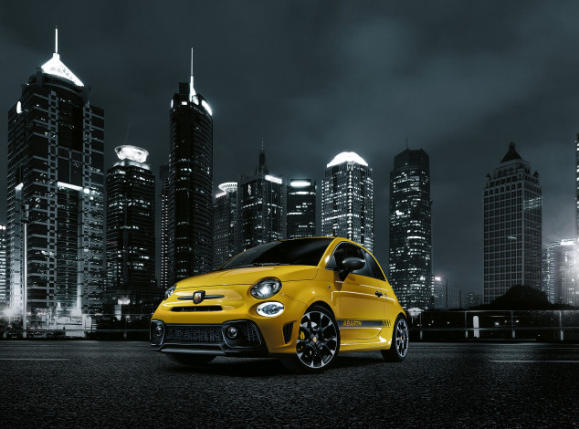 Обои картинки фото автомобили, fiat, 2016г, 312, competizione, abarth, 595
