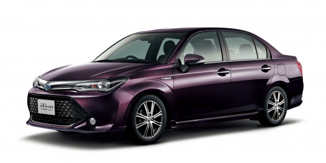 Обои картинки фото автомобили, toyota, 2015г, hybrid, axio, corolla