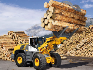 Картинка техника фронтальные+погрузчики liebherr