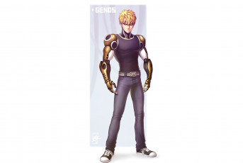 Картинка аниме one+punch+man генос