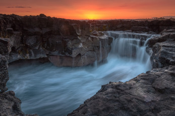 Картинка природа водопады берег море