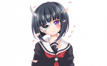 Картинка аниме busou+shoujo+machiavellianism девушка фон взгляд