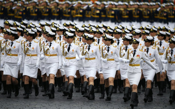 Картинка праздничные день+победы девушки парад