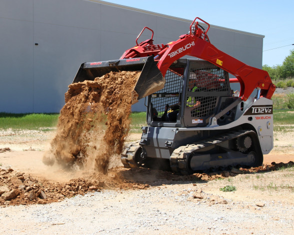Обои картинки фото техника, фронтальные погрузчики, takeuchi