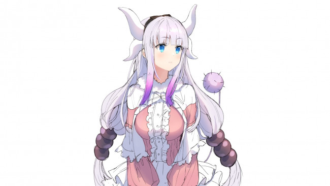 Обои картинки фото аниме, kobayashi-san chi no maid dragon, kamui, kanna