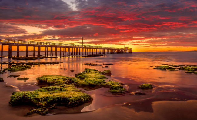 Обои картинки фото природа, побережье, рассвет