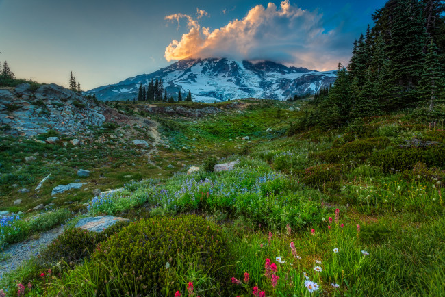 Обои картинки фото природа, горы, простор