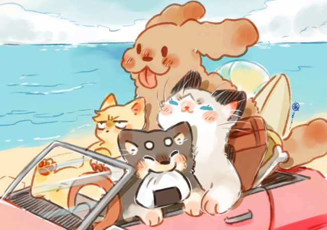 Обои картинки фото аниме, yuri on ice, животные