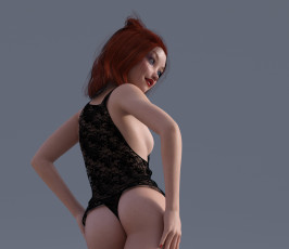 Картинка 3д+графика люди+ people фон взгляд девушка