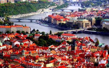 Картинка города прага+ Чехия панорама