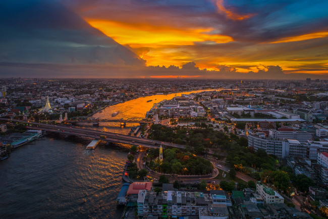 Обои картинки фото бангкок, города, бангкок , таиланд, простор