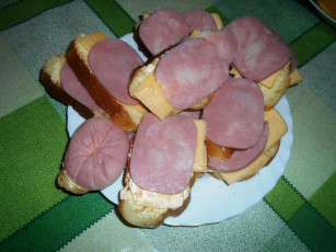 Картинка еда бутерброды +гамбургеры +канапе колбаса хлеб сыр