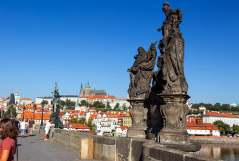 Картинка города прага+ чехия charles bridge