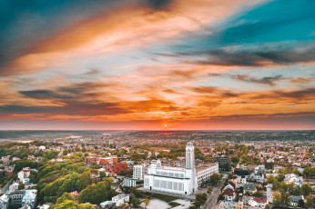 Картинка города -+панорамы kaunas