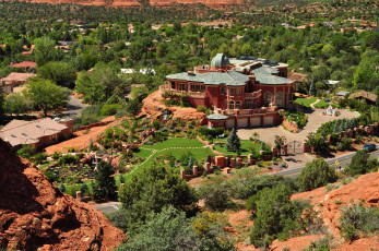 Картинка города -+пейзажи панорама особняк