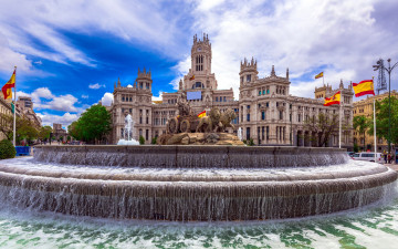 Картинка cibeles+square города мадрид+ испания cibeles square