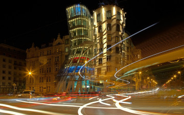 Картинка города прага+ чехия dancing house