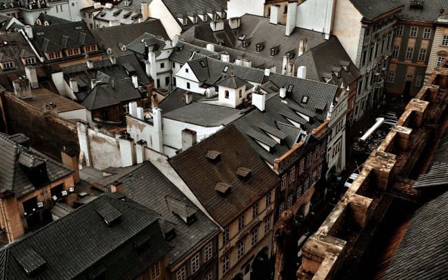 Обои картинки фото города, прага , чехия, панорама