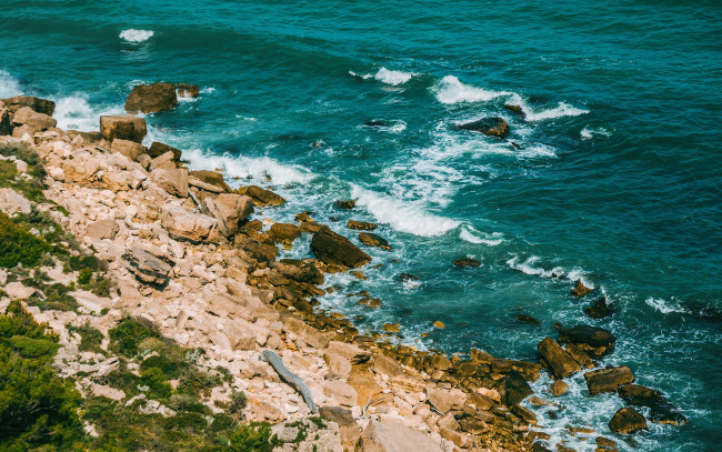 Обои картинки фото природа, побережье, волны, камни