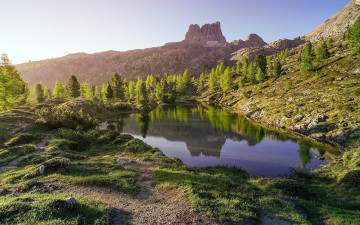 Картинка природа реки озера горы озеро отражение