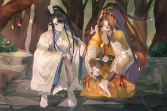 Картинка аниме mo+dao+zu+shi лань сычжуй цзинь лин