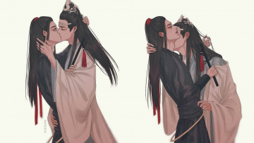 обоя рисованное, кино,  мультфильмы, the, untamed, неукротимый, повелитель, чэньцин, мосян, тунсю, mo, dao, zu, shi, магистр, дьявольского, культа