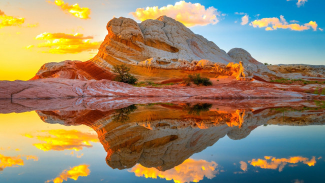 Обои картинки фото white pocket, vermilion cliffs national monument, arizona, природа, горы, white, pocket, vermilion, cliffs, national, monument