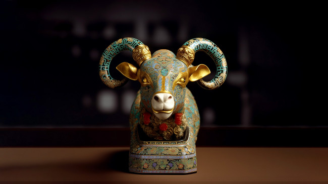 Обои картинки фото разное, сувениры, статуэтка, барана