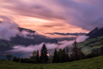 Картинка природа горы утро