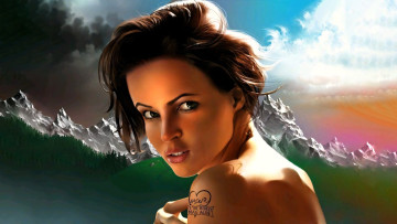 Картинка 295466 рисованное люди красивая девушка