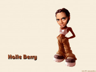 обоя halle, berry, юмор, приколы